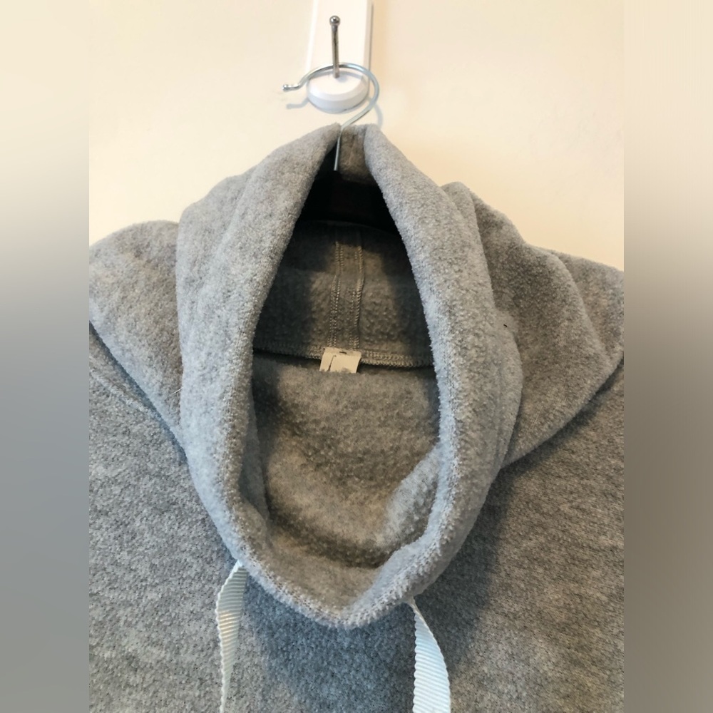 LULULEMON GO FORWARD FLEECE PULLOVER FUNNEL NECK GREY SIZE 6 - Picture 6 of 12